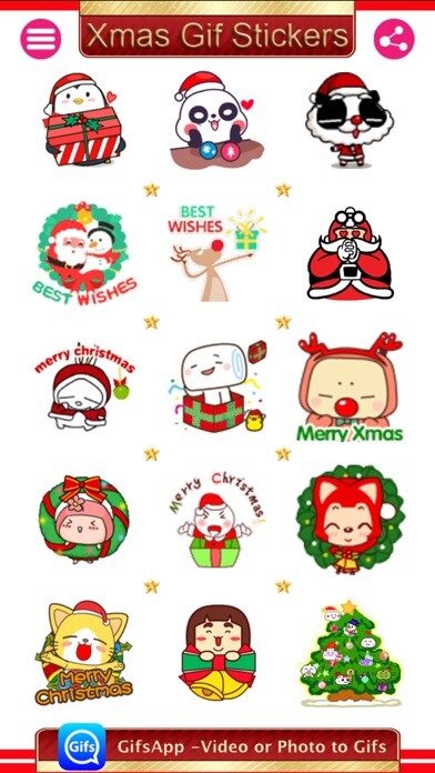 Emulate iPhone app Xmas Gif-Christmas Gif Sticker using MyAndroid Emulate iPhone app Xmas Gif-Christmas Gif Sticker using MyAndroid