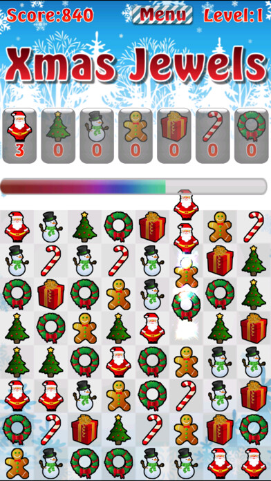 Emulate iPhone app Xmas Jewels using MyAndroid Emulate iPhone app Xmas Jewels using MyAndroid