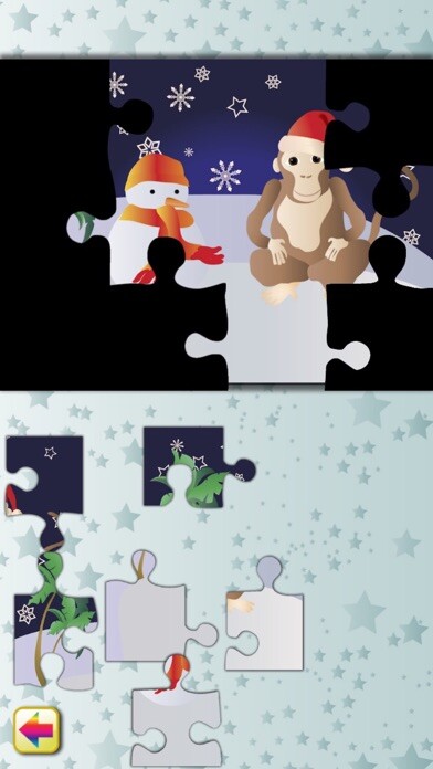 Emulate iPhone app Xmas Jigsaw Puzzle Game Jungle using MyAndroid