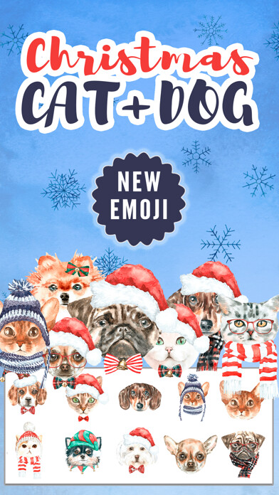 Emulate iPhone app Xmas Pals - Cat and dog emojis using MyAndroid Emulate iPhone app Xmas Pals - Cat and dog emojis using MyAndroid