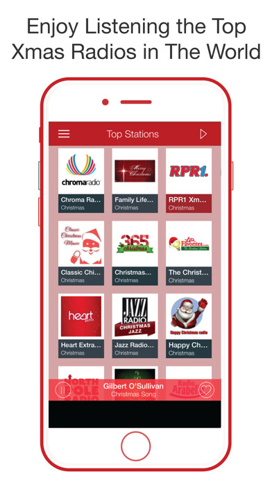 Emulate iPhone app Xmas Radio - Tuner using MyAndroid Emulate iPhone app Xmas Radio - Tuner using MyAndroid