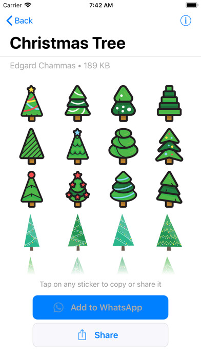 Emulate iPhone app Xmas Stickers, Merry Christmas using MyAndroid Emulate iPhone app Xmas Stickers, Merry Christmas using MyAndroid