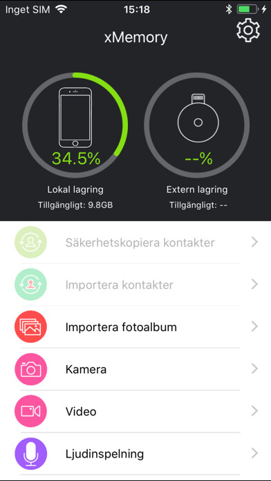 Emulate iPhone app xMemory using MyAndroid