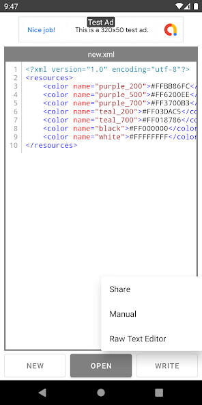 Emulate XML / JSON Editor from MyAndroid or run XML / JSON Editor using MyAndroid