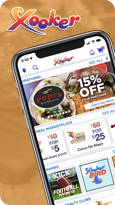 Emulate iPhone app Xooker – Coupons & Rewards using MyAndroid