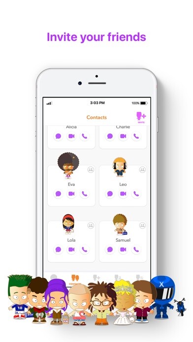 Emulate iPhone app Xooloo - Messenger for Kids using MyAndroid