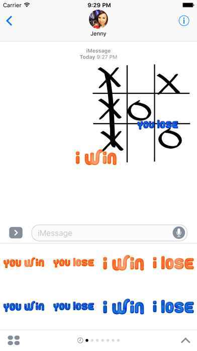 Emulate iPhone app XOX Game Stickers for iMessage using MyAndroid Emulate iPhone app XOX Game Stickers for iMessage using MyAndroid