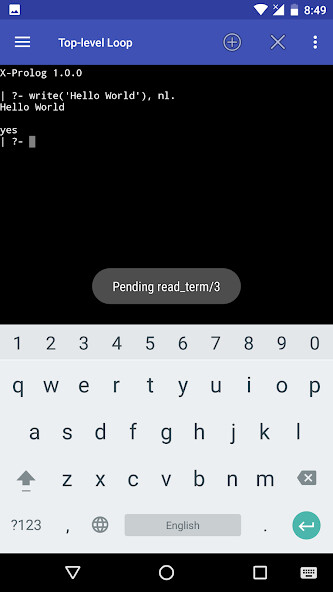 Run android online APK X-Prolog from MyAndroid or emulate X-Prolog using MyAndroid