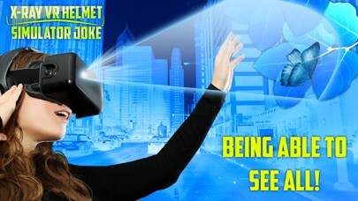 Emulate iPhone app X-Ray VR Helmet Simulator Joke using MyAndroid Emulate iPhone app X-Ray VR Helmet Simulator Joke using MyAndroid