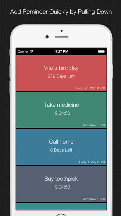 Emulate iPhone app XReminder - simple & quick reminder to set alarm for important things using MyAndroid Emulate iPhone app XReminder - simple & quick reminder to set alarm for important things using MyAndroid