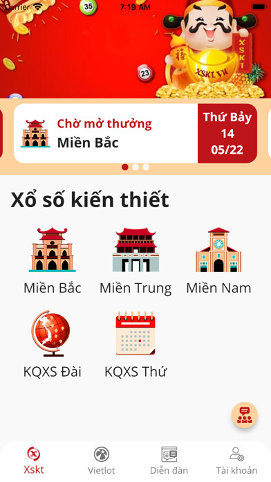 Emulate iPhone app xsmb66.com - Xổ số miền bắc using MyAndroid