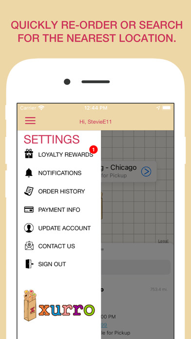 Emulate iPhone app XURRO - Online Ordering using MyAndroid Emulate iPhone app XURRO - Online Ordering using MyAndroid