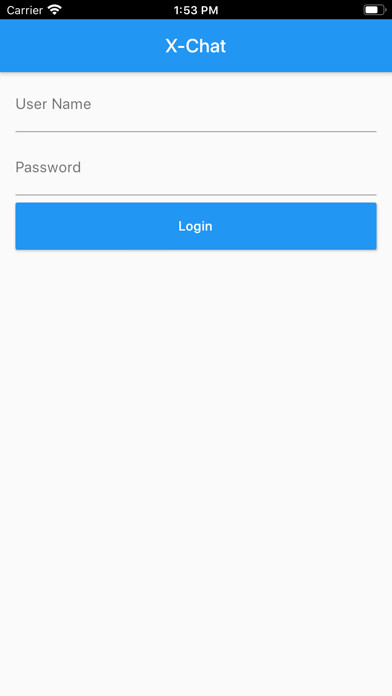 Emulate iPhone app X-ware Chat using MyAndroid