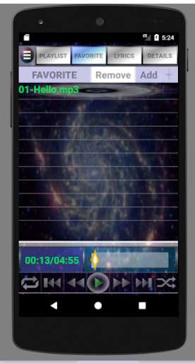 Run android online APK xx music player from MyAndroid or emulate xx music player using MyAndroid