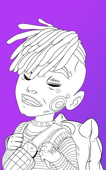Run android online APK XXTentacion Coloring Book from MyAndroid or emulate XXTentacion Coloring Book using MyAndroid