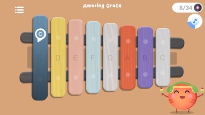 Emulate iPhone app Xylophone Melodies using MyAndroid