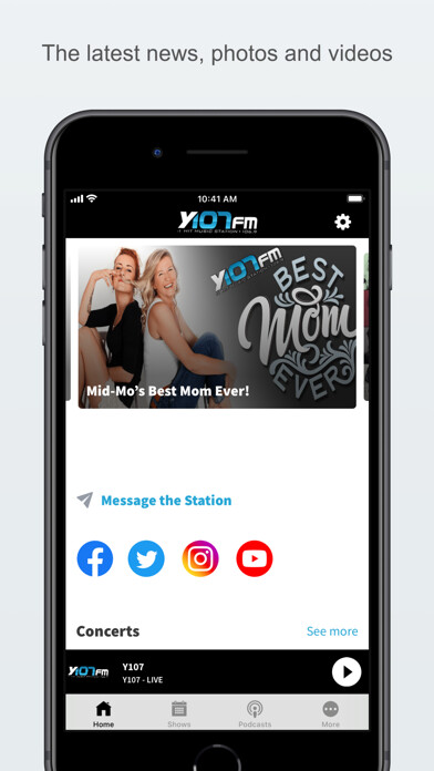 Emulate iPhone app Y107 - 106.9 FM using MyAndroid Emulate iPhone app Y107 - 106.9 FM using MyAndroid