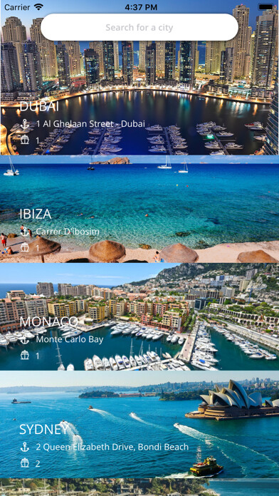 Emulate iPhone app YachtSmarter - Yacht Rentals using MyAndroid