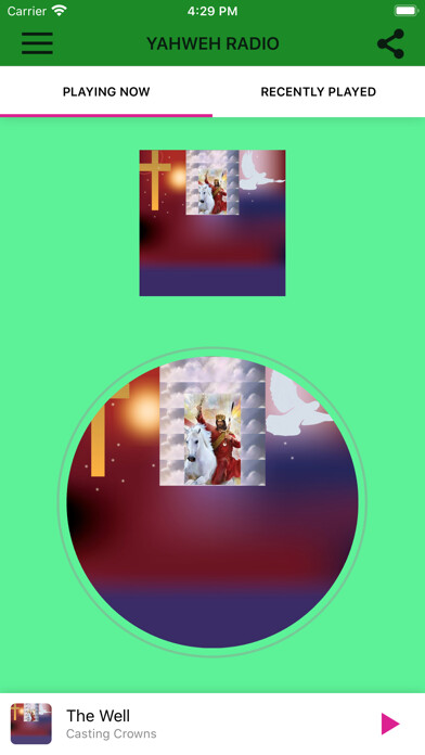 Emulate iPhone app YAHWEH RADIO using MyAndroid