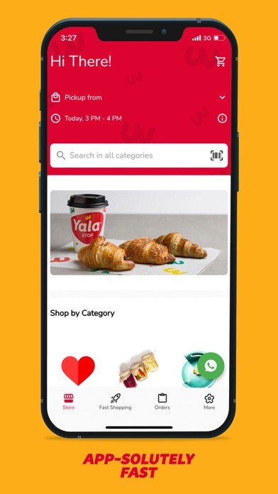 Emulate iPhone app Yala Stop - Grocery using MyAndroid