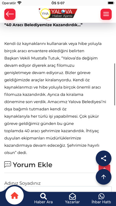 Emulate iPhone app Yalova Haber Ajansı using MyAndroid Emulate iPhone app Yalova Haber Ajansı using MyAndroid