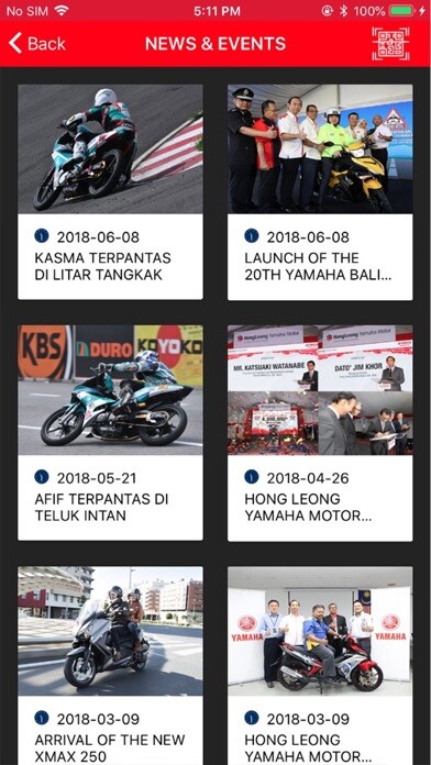 Emulate iPhone app Yamaha Motor Malaysia using MyAndroid