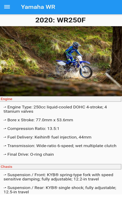 Emulate iPhone app Yamaha WR Guide using MyAndroid Emulate iPhone app Yamaha WR Guide using MyAndroid
