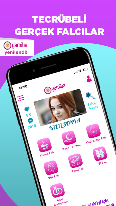Emulate iPhone app Yamiba - Gerçek Falcılar using MyAndroid