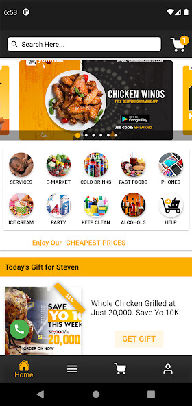 Run android online APK Yammie Shoppers from MyAndroid or emulate Yammie Shoppers using MyAndroid