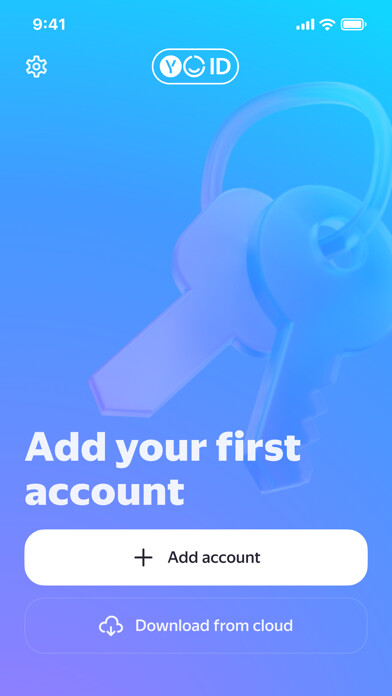 Emulate iPhone app Yandex Key – your passwords using MyAndroid