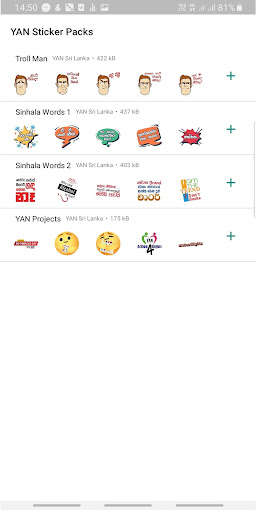 Run android online APK YAN Sticker Packs from MyAndroid or emulate YAN Sticker Packs using MyAndroid