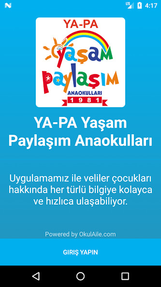 Emulate iPhone app YA-PA Yaşam Paylaşım using MyAndroid