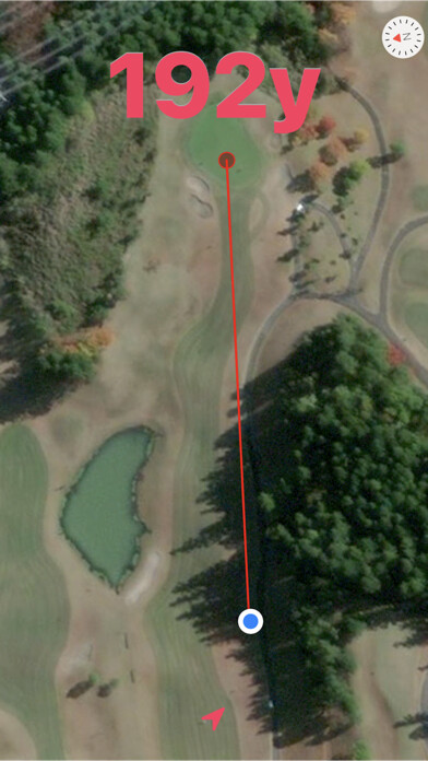 Emulate iPhone app Yard Map - GPS Golf Navigation using MyAndroid