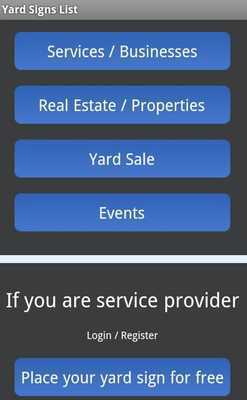 Emulate Android APK Yard Signs List