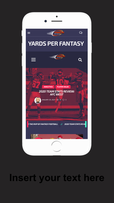 Emulate iPhone app Yards Per Fantasy using MyAndroid Emulate iPhone app Yards Per Fantasy using MyAndroid