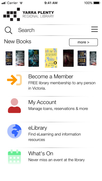 Emulate iPhone app Yarra Plenty Regional Library using MyAndroid Emulate iPhone app Yarra Plenty Regional Library using MyAndroid