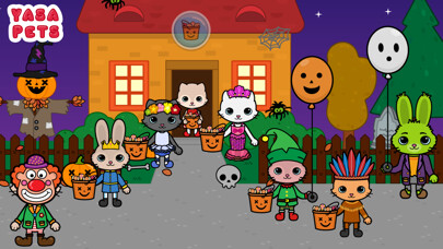Emulate iPhone app Yasa Pets Halloween using MyAndroid