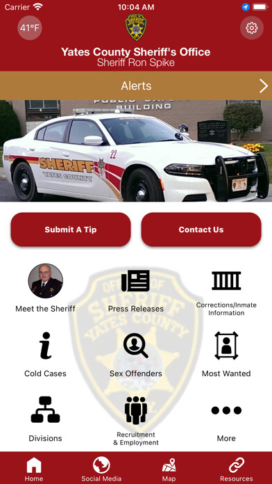 Emulate iPhone app Yates County Sheriff using MyAndroid Emulate iPhone app Yates County Sheriff using MyAndroid