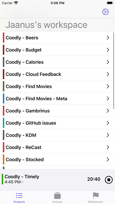 Emulate iPhone app YATTA - time tracking on Toggl using MyAndroid Emulate iPhone app YATTA - time tracking on Toggl using MyAndroid