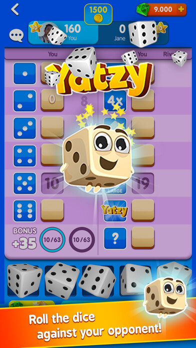 Emulate iPhone app Yatzy Arena® Lucky Dice World using MyAndroid