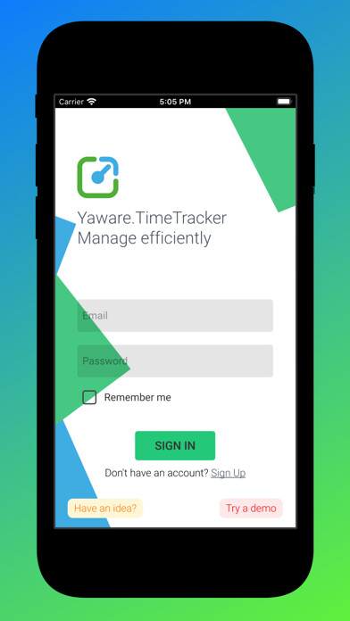 Emulate iPhone app Yaware.TimeTracker Viewer using MyAndroid Emulate iPhone app Yaware.TimeTracker Viewer using MyAndroid