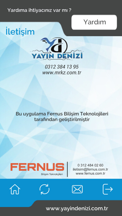 Emulate iPhone app Yayın Denizi Optik Okuma using MyAndroid