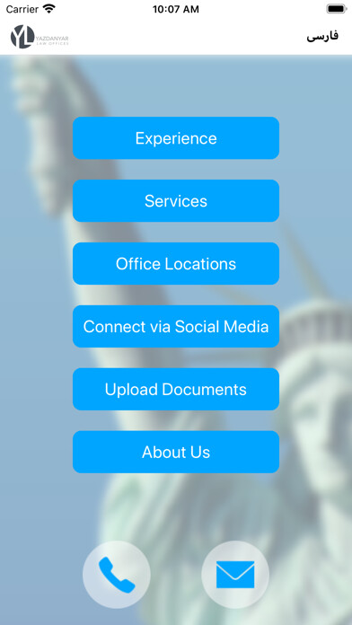 Emulate iPhone app Yazdanyar Law using MyAndroid Emulate iPhone app Yazdanyar Law using MyAndroid