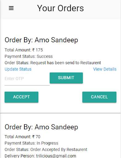 Run android online APK Yazh Restaurant App from MyAndroid or emulate Yazh Restaurant App using MyAndroid