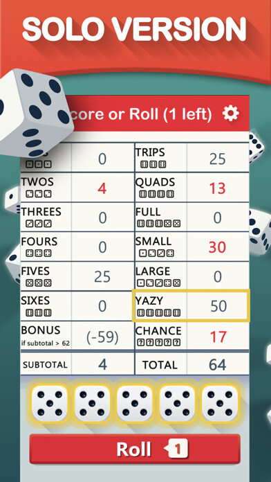 Emulate iPhone app Yazy yatzy dice game using MyAndroid Emulate iPhone app Yazy yatzy dice game using MyAndroid