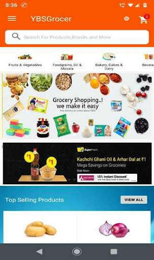 Run android online APK YBS Grocery from MyAndroid or emulate YBS Grocery using MyAndroid