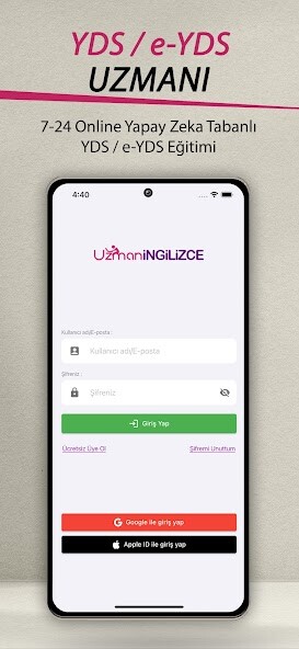 Run android online APK YDS / e-YDS (Uzmaningilizce) from MyAndroid or emulate YDS / e-YDS (Uzmaningilizce) using MyAndroid
