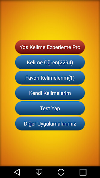Run android online APK YDS Kelime Ezberleme Programı from MyAndroid or emulate YDS Kelime Ezberleme Programı using MyAndroid Run android online APK YDS Kelime Ezberleme Programı from MyAndroid or emulate YDS Kelime Ezberleme Programı using MyAndroid