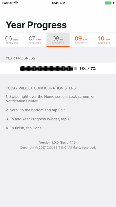 Emulate iPhone app Year Progress (Legacy) using MyAndroid Emulate iPhone app Year Progress (Legacy) using MyAndroid