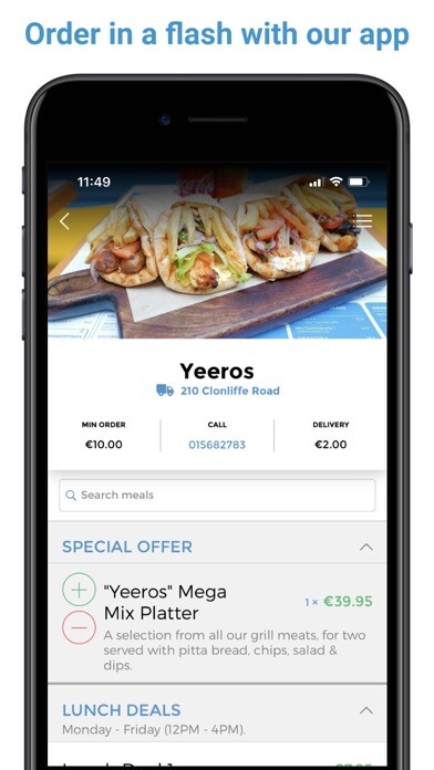 Run android online APK Yeeros Greek Souvlaki Bar from MyAndroid or emulate Yeeros Greek Souvlaki Bar using MyAndroid